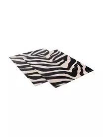 Jotex Baumwoll-Tischsets Jill Mit Zebra-Print, 2 Stück