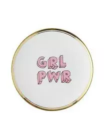 Bitossi Home Porzellan-Frühstücksteller Grl Pwr Mit Aufschrift