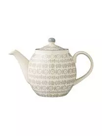 Bloomingville Handbemalte Teekanne Karine Mit Kleinem Muster, 1.2 L