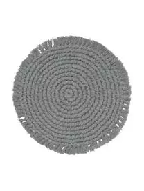 Calma House Rundes Tischset Vera Aus Baumwolle Mit Fransen