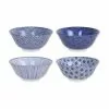 Tokyo Design Studio Handgemachte Porzellan-Schälchen Nippon, 4-er Set