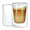 Blomus Doppelwandige Glas-Kaffeebecher Nero, 2 Stück