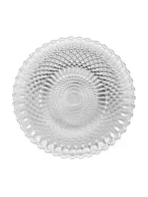 Cote Table Speiseteller Milesia Aus Ornamentglas, 2 Stück