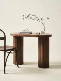 Jotex Holz-Schreibtisch Torello Mit Rillenrelief 4 Jotex Holz-Schreibtisch Torello Mit Rillenrelief – Bild 2