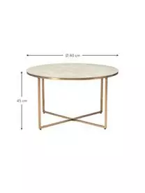 ICONS By Westwing Collection Runder Couchtisch Antigua Mit Glasplatte In Marmor-Optik Von Motsi Mabuse 6 ICONS By Westwing Collection Runder Couchtisch Antigua Mit Glasplatte In Marmor-Optik Von Motsi Mabuse – Bild 4