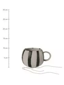 Bloomingville Handgemachte XL-Tasse Serina Gestreift 5 Bloomingville Handgemachte XL-Tasse Serina Gestreift – Bild 3