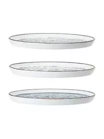 Bloomingville Handgemachte Frühstücksteller Molly Mit Blauem Blumenmuster, 3er-Set 6 Bloomingville Handgemachte Frühstücksteller Molly Mit Blauem Blumenmuster, 3er-Set – Bild 4