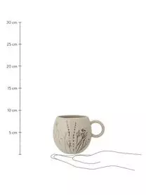 Bloomingville Handgemachte Tassen Bea Mit Gräser-Motiv Und Craquelé Glasur, 2 Stück 4 Bloomingville Handgemachte Tassen Bea Mit Gräser-Motiv Und Craquelé Glasur, 2 Stück – Bild 2